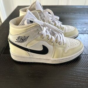 Women’s Nike Air Jordan 1 mid ‘coconut milk’ size 5